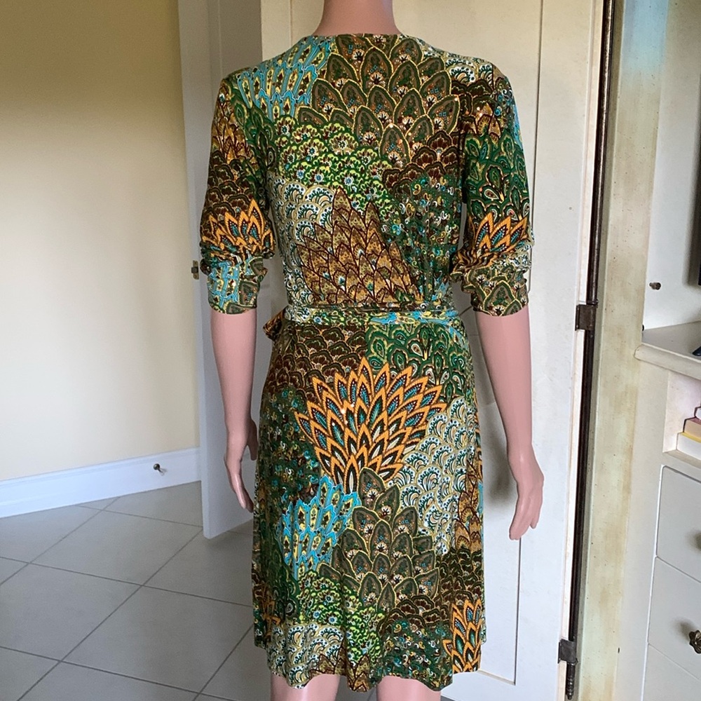 Size Small Elyssa Suzanne Polyester Wrap Dress - image 1